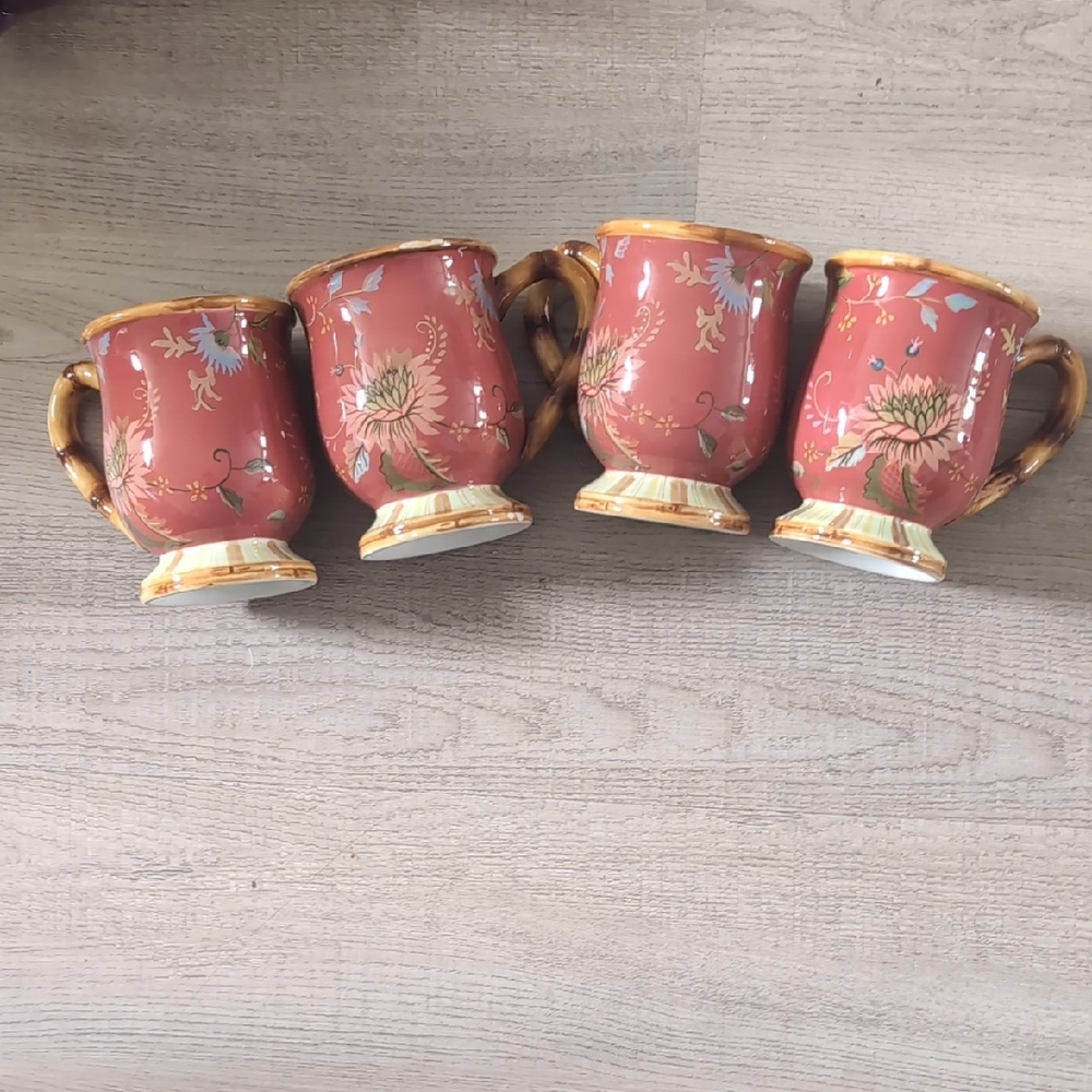 Tracy Porter Floral Mugs Set